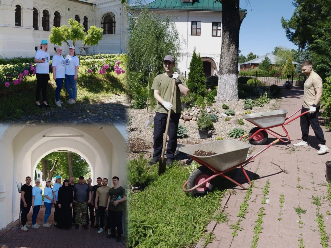 Ивановские приставы провели субботник в женском монастыре | Новости города  Иваново и Ивановской области