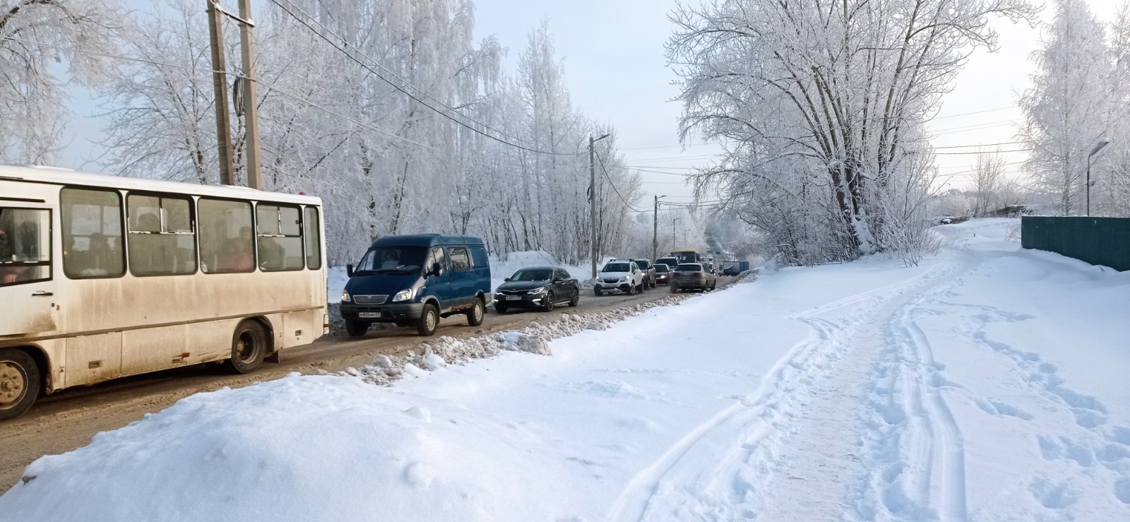 Авдотьино оказалось в изоляции из-за гигантской пробки | Новости города  Иваново и Ивановской области